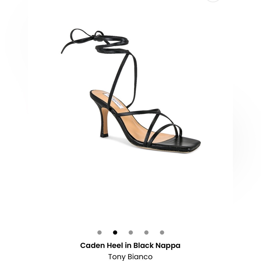Tony Bianco Caden strappy sandal. Black. Size 10